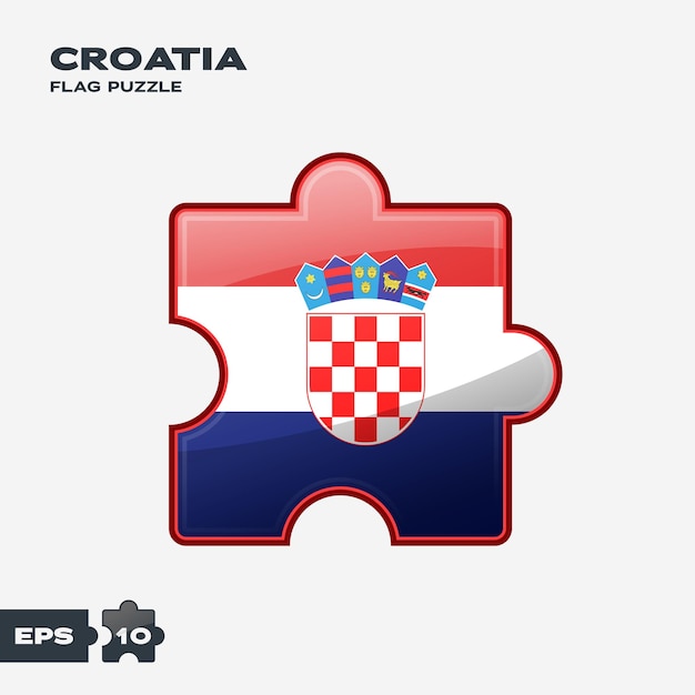 Rompecabezas de la bandera de Croacia