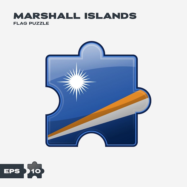 Rompecabezas de la bandera de las Islas Marshall