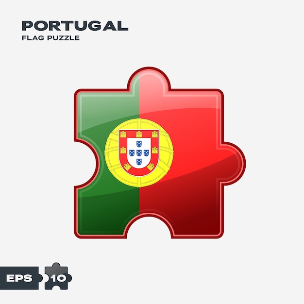 Rompecabezas de la bandera de Portugal