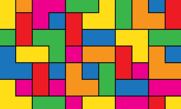 un rompecabezas colorido con la palabra rompecabezas