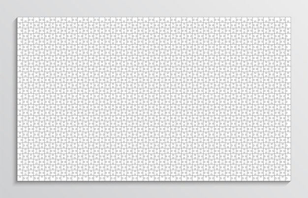 Rompecabezas. Cuadrícula de rompecabezas con 1500 piezas. ilustración vectorial