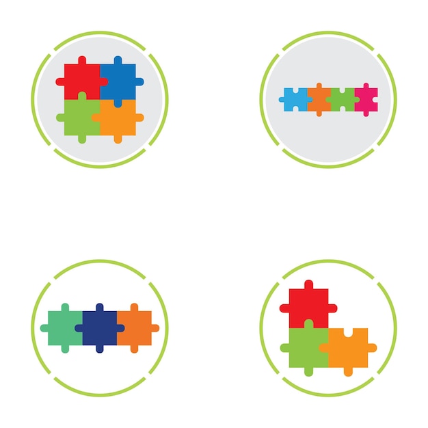Rompecabezas vector icono ilustración fondo