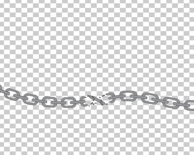 Romper las cadenas símbolo de libertad y fuerza