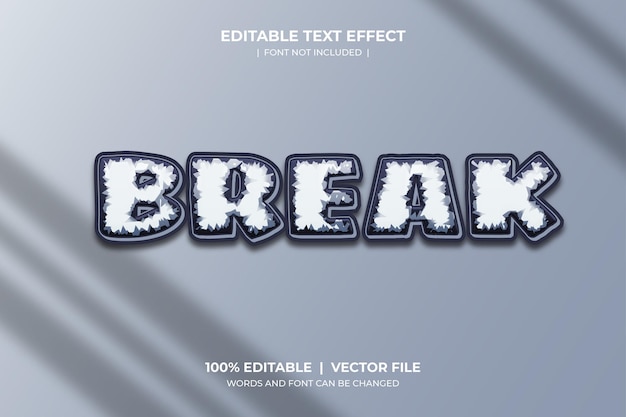 romper efecto de texto editable