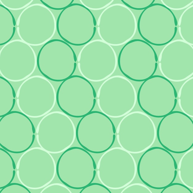 Vector rondas abstractas en lienzo verde pastel