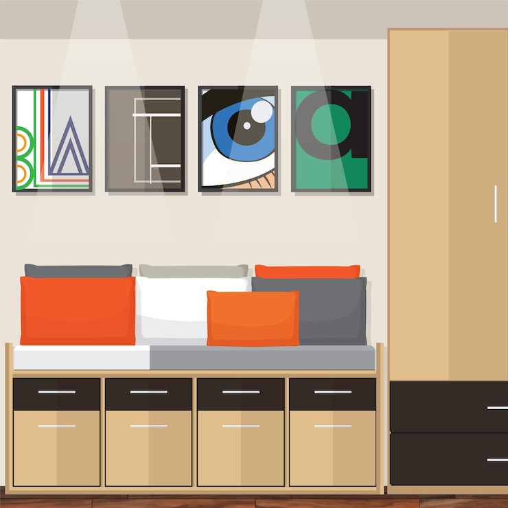 Vector room idea design