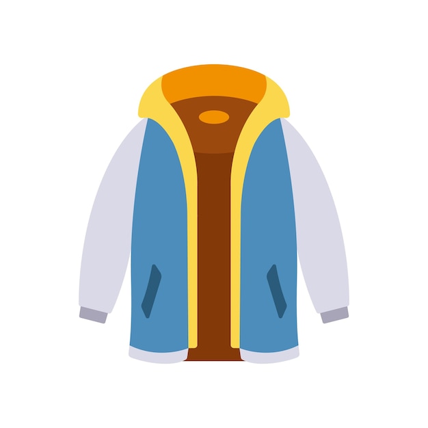 Ropa de abrigo para hombres o mujeres Colección de invierno de traje casual masculino moderno Vector ilustración plana Abrigo de estilo de moda Ropa de temporada fría Elementos gráficos de armario