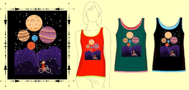 ropa colorida Ilustración vectorial diseño vectorial de camisetas