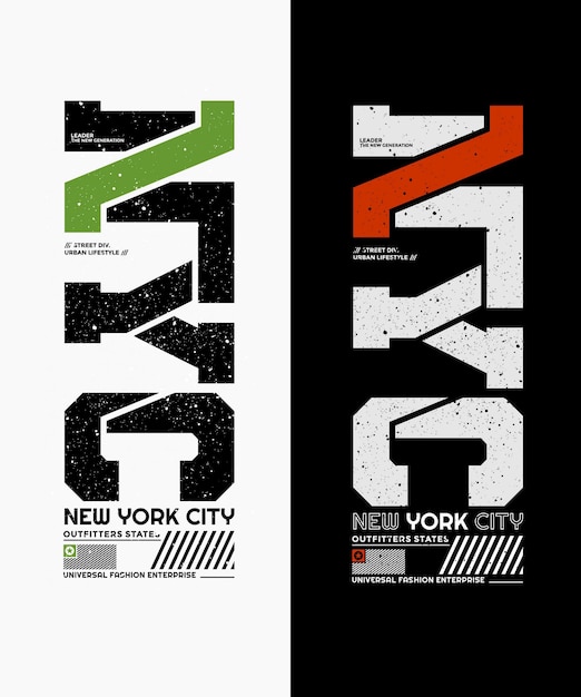 Ropa de eslogan de tipografía de Nueva York diseño abstracto ilustración de impresión vectorial