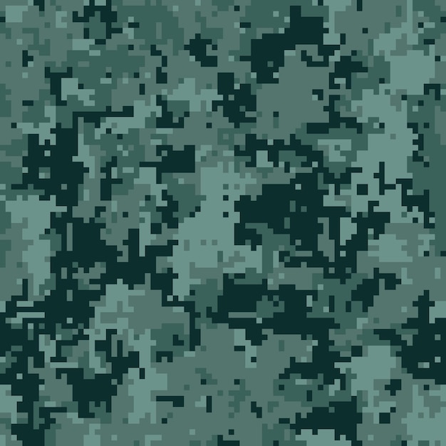 Ropa de hoja entre protección de guerra Estilo repetitivo tela verde Mosaico peligro como textura pixelada