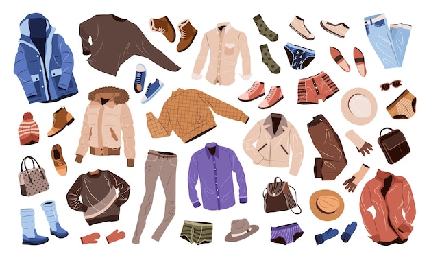 Ropa para hombres en estilo casual Ropa de moda accesorios zapatos bolsas para otoño e invierno