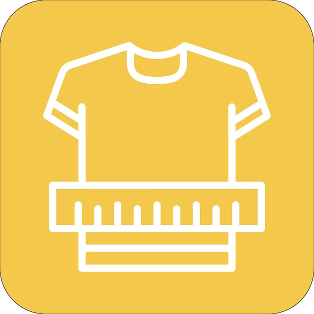 Ropa Ilustración del icono vectorial de medición del conjunto de iconos de costura
