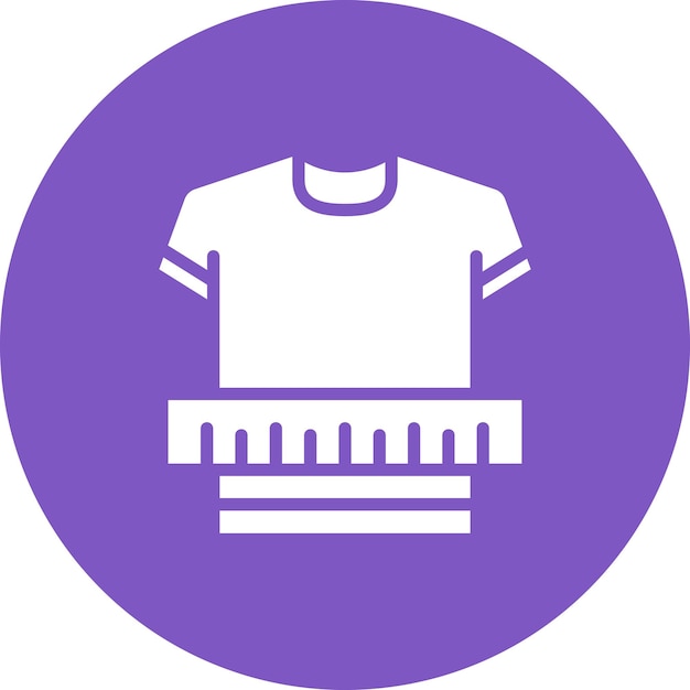 Ropa Ilustración del icono vectorial de medición del conjunto de iconos de costura