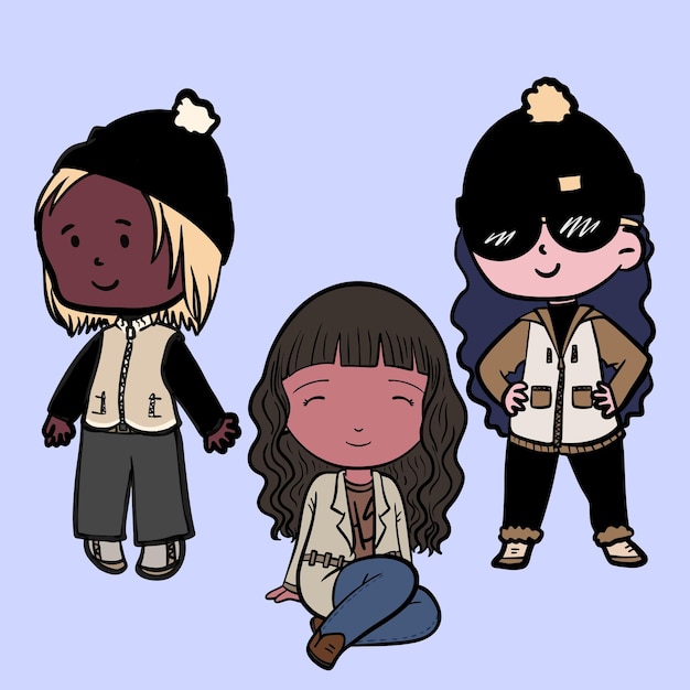 ropa de invierno y nieve usada por las mujeres