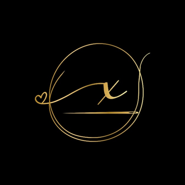 Ropa Letra X Monograma elementos de diseño elegante plantilla Logotipo de la moda de la industria