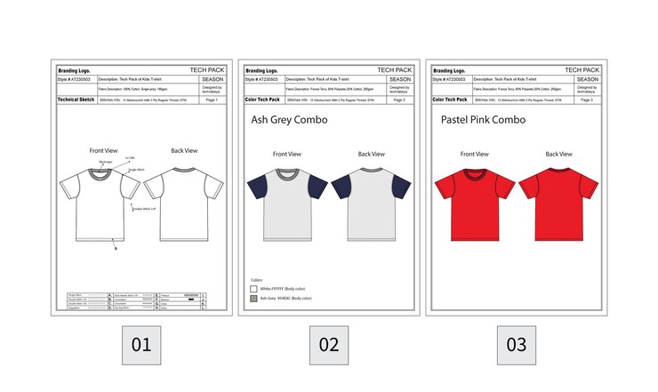ropa de moda prendas de vestir plano cad tech pack