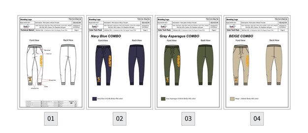 ropa de moda prendas de vestir plano cad tech pack