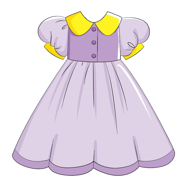 La ropa de las niñas aislada sobre un fondo blanco