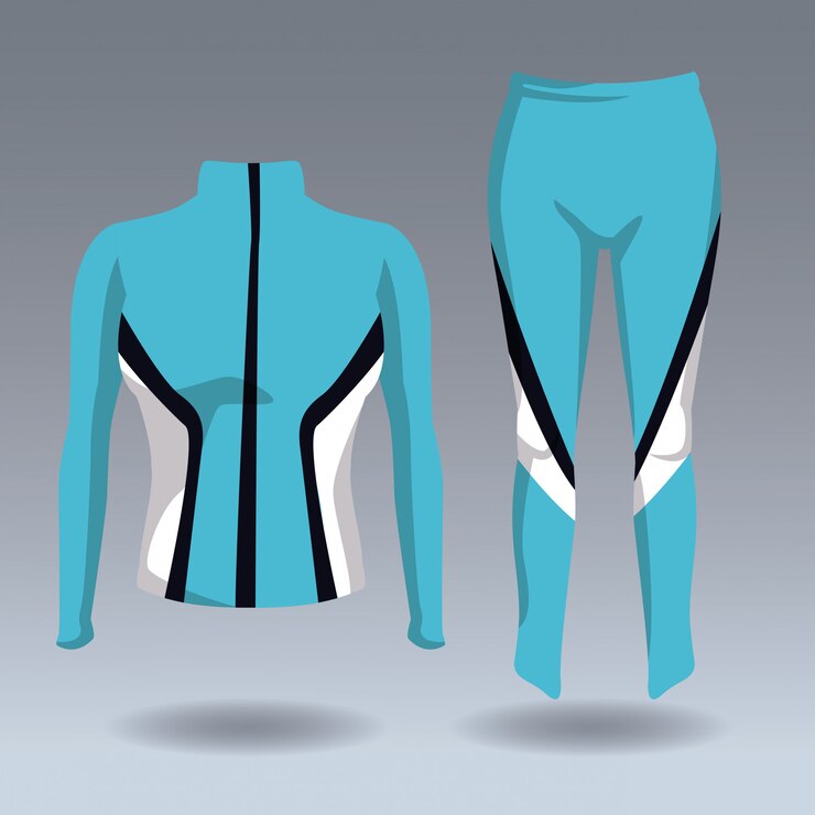 Vector ropa y pantalones de mujer fitness