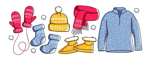 Ropa de punto abrigada para el invierno Accesorios de invierno mitones gorro bufanda calcetines sudadera zapatos