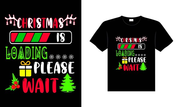 Ropa de tipografía de letras navideñas Diseño de camiseta navideña vintage Diseño de mercancía navideña