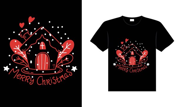 Ropa de tipografía de letras navideñas Diseño de camiseta navideña vintage Diseño de mercancía navideña