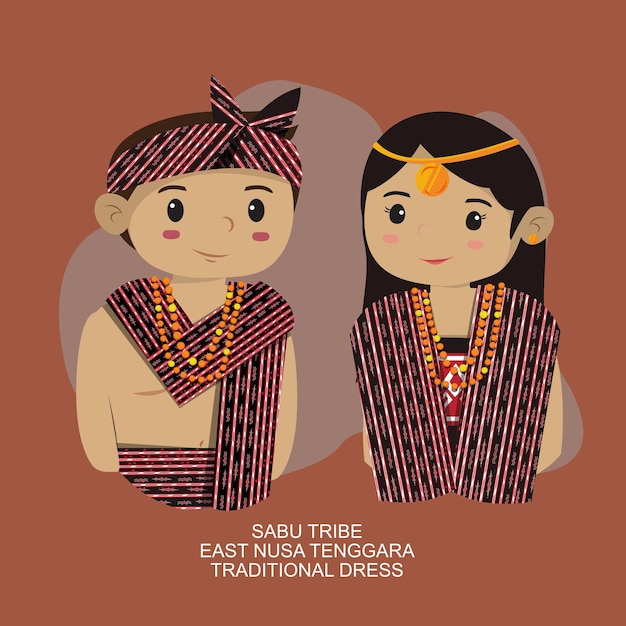 Ropa tradicional de Sabu desde el este de Nusa Tenggara, Indonesia
