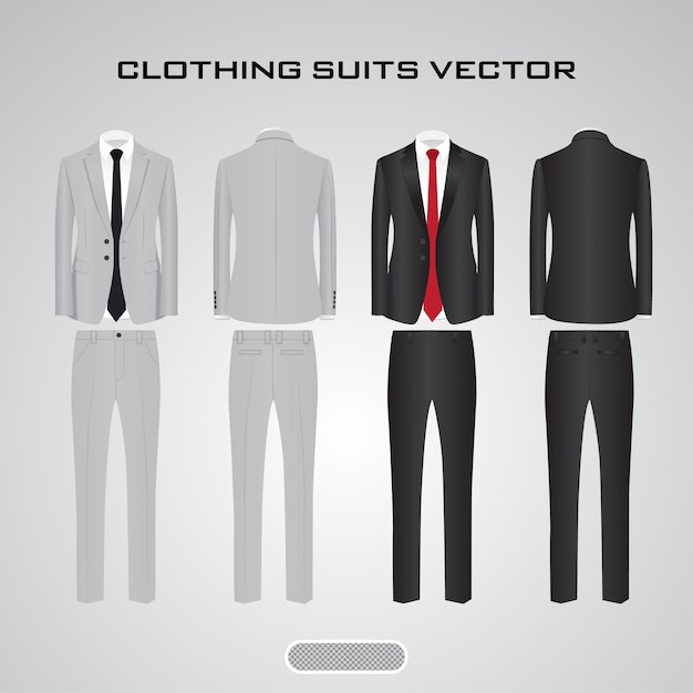 Vector ropa trajes vector