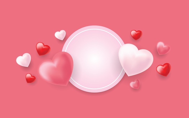 rosa 3d diseño de fondo de amor