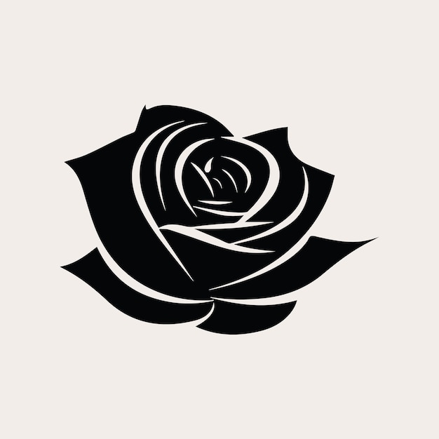 Rosa un color vector logotipo emblema o icono para la marca de la compañía Tatuaje estilo de arte