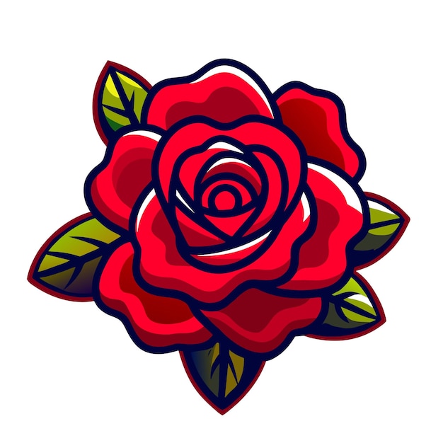 La rosa de los dibujos animados