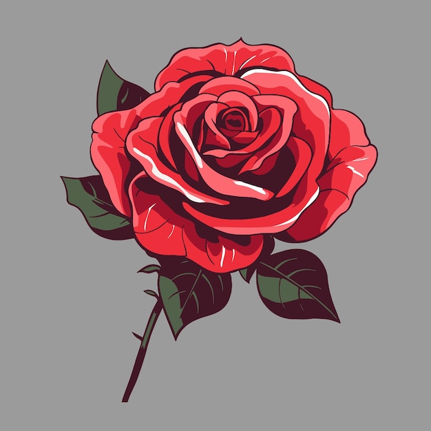 Rosa flor vector