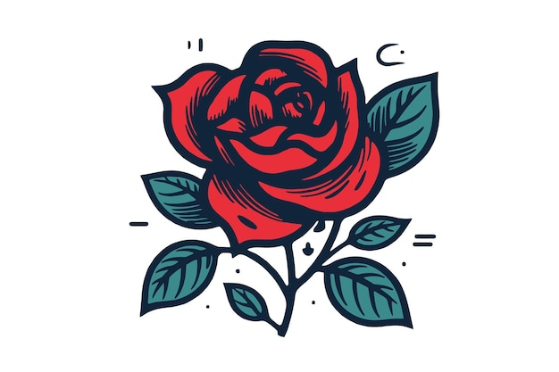 rosa ilustración vector libre