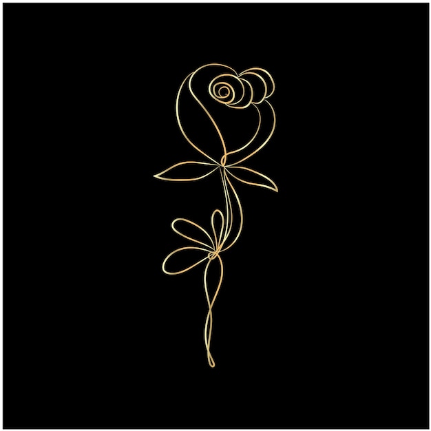 La rosa de la línea dorada