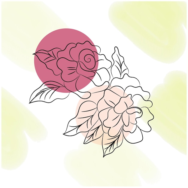 una rosa rosa con una rosa rosa en ella