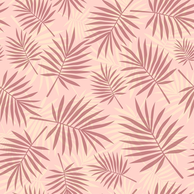 Vector rosa tropical deja de patrones sin fisuras