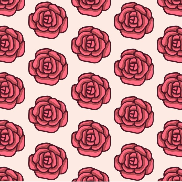 Rosas patrón fondo social media post ilustración vector