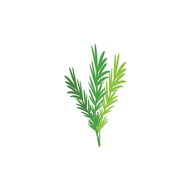 Vector rosemary logo vector ilustración plantilla negocio elemento y símbolo diseño