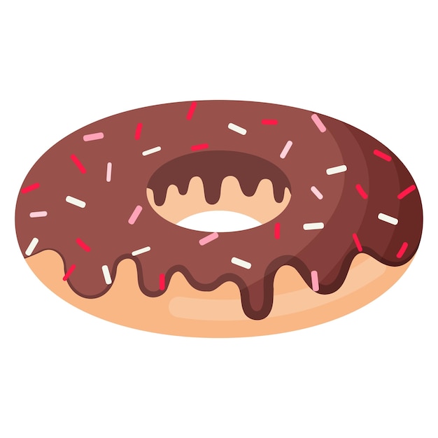 rosquilla con glaseado de chocolate