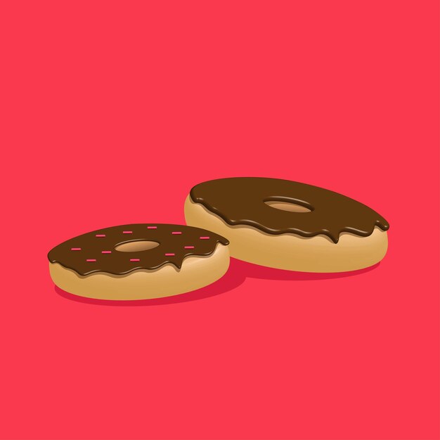 rosquillas de chocolate 3d