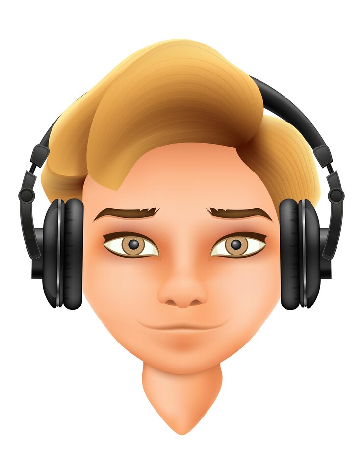 Vector rostro hombre joven con diferentes peinados ilustración vectorial