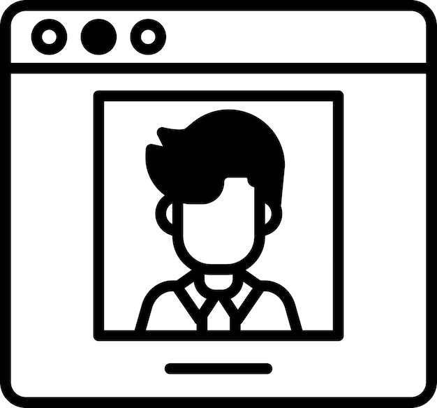 El rostro de un hombre se muestra en una pantalla de computadora