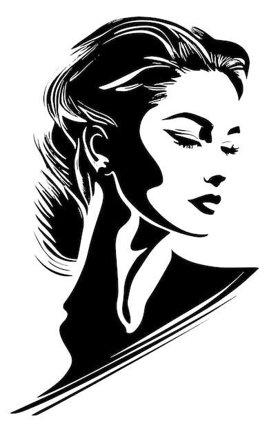 El rostro de una mujer se muestra con un contorno negro.