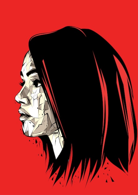 rostro de la mujer