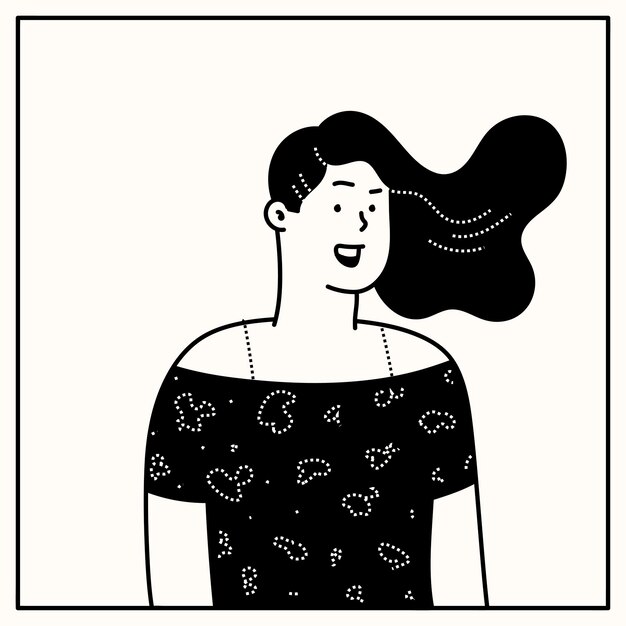 El rostro del usuario del vector de ilustración