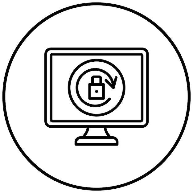 Rotar automáticamente el icono del vector Se puede utilizar para imprimir el conjunto de iconos