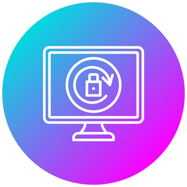 Rotar automáticamente el icono del vector Se puede utilizar para imprimir el conjunto de iconos