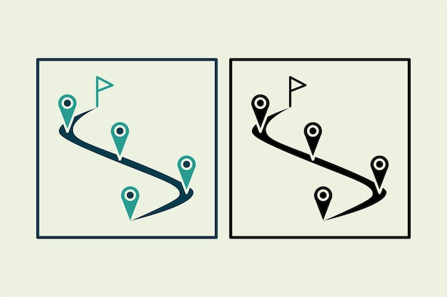 Route icon icon related to UI elements suitable for web site app user interfaceselement printable etc solid icon style simple vector design editable