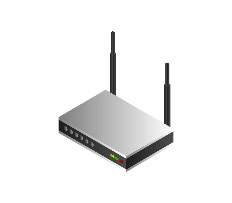 Vector router isométrico