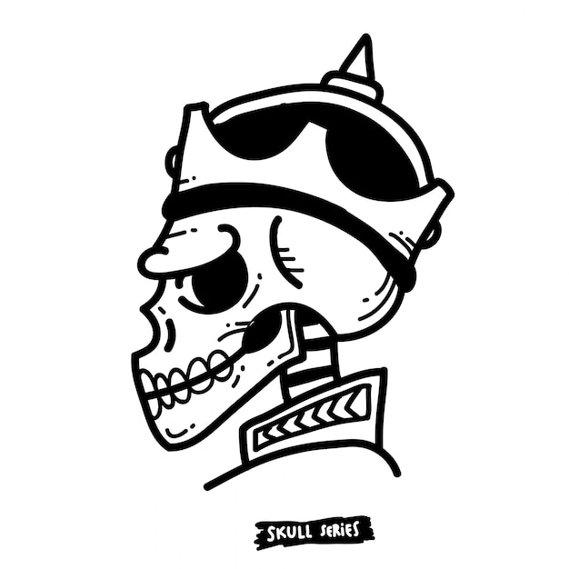 Royal king skull